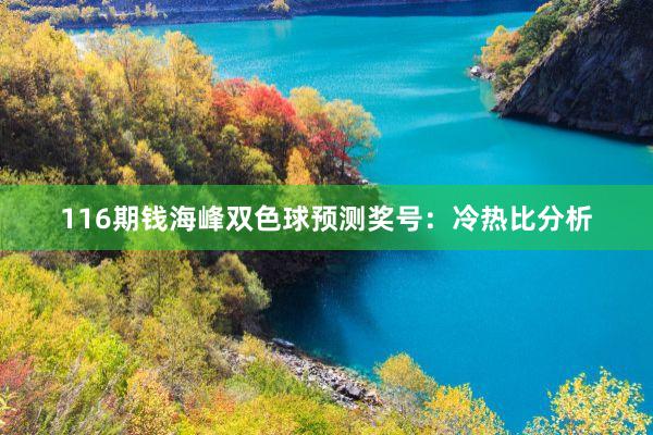 116期钱海峰双色球预测奖号：冷热比分析