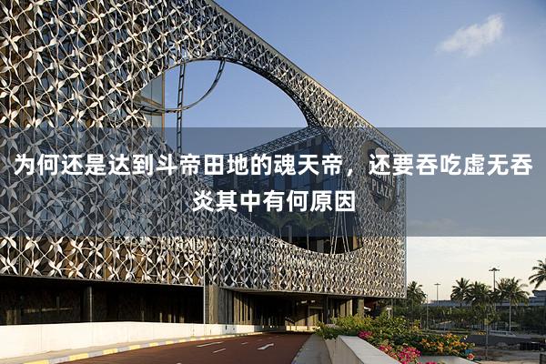 为何还是达到斗帝田地的魂天帝，还要吞吃虚无吞炎其中有何原因
