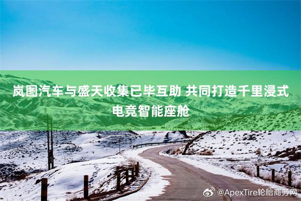 岚图汽车与盛天收集已毕互助 共同打造千里浸式电竞智能座舱