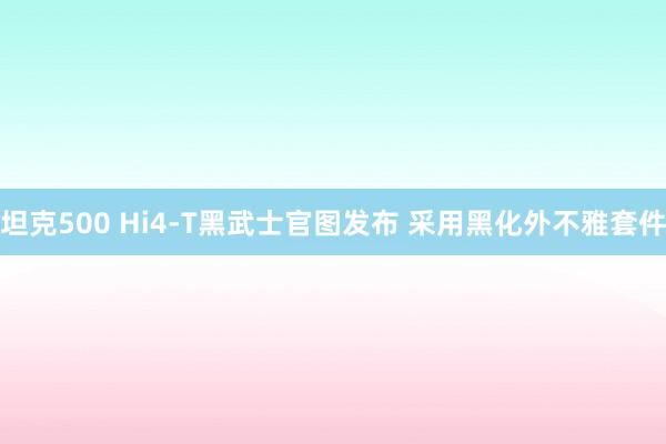坦克500 Hi4-T黑武士官图发布 采用黑化外不雅套件